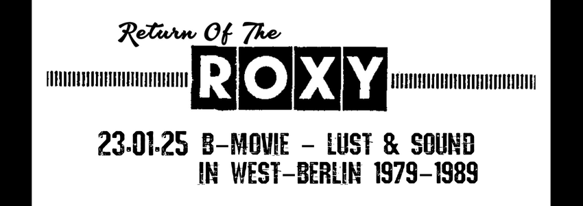 Grafik: Damn Fine Club Of Cinema, Return of the Roxy. 23.01.2025. Sharepic.