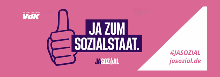 Jasozial, VdK-Aktion zur Bundestagswahl 2025. Grafik: VdK Niedersachsen.