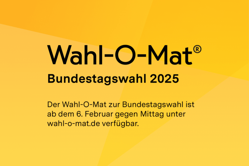 Wahl-O-Mat zur Bundestagswahl 2025. Grafik: bpb.