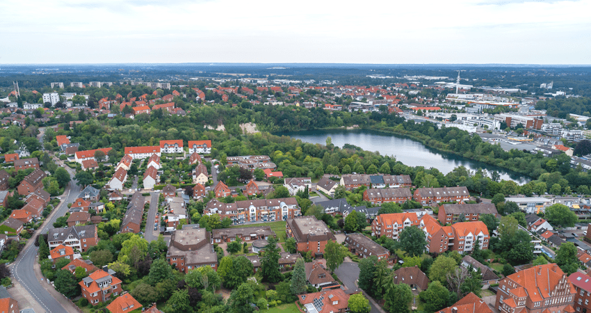 Kreidebergsee. Lüneburg, Kreideberg. Foto: Marvin Radke, Lünepedia.