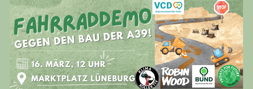 Demo gegen A39, 16.03.2025. Grafik: Sharepic (angepasst).