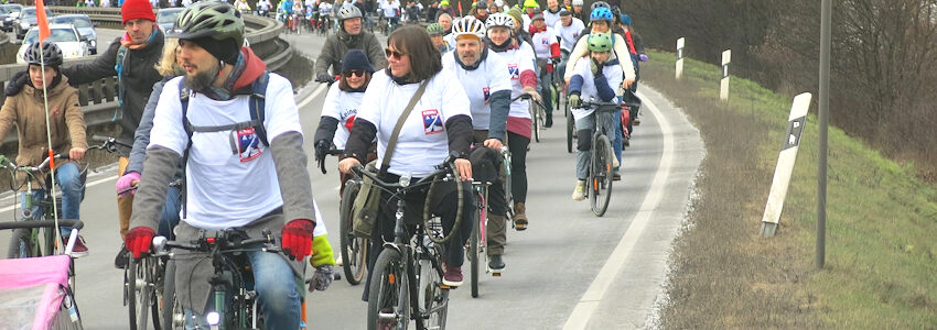 Foto: Thilo Clavin. Lüneburg: Fahrraddemo gegen A39 am 16.03.2025.