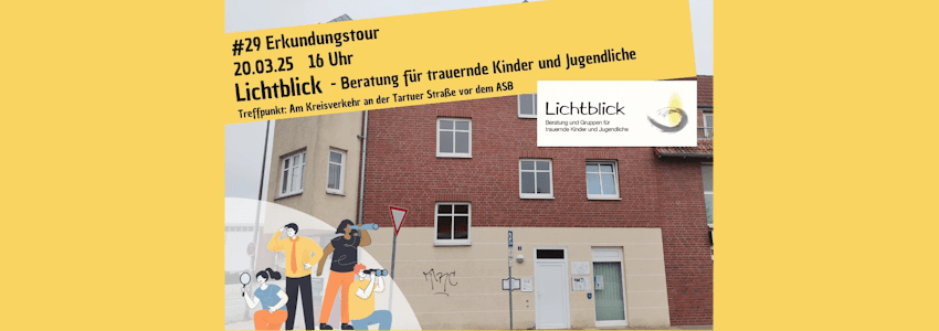 Hanseviertel Erkundungstour März 2025. Grafik: Sharepic.