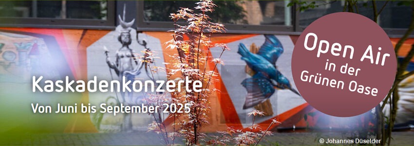 Kaskadenkonzerte 2025 im Museum Lüneburg. Grafik: Johannes Düselder, Museum Lüneburg.