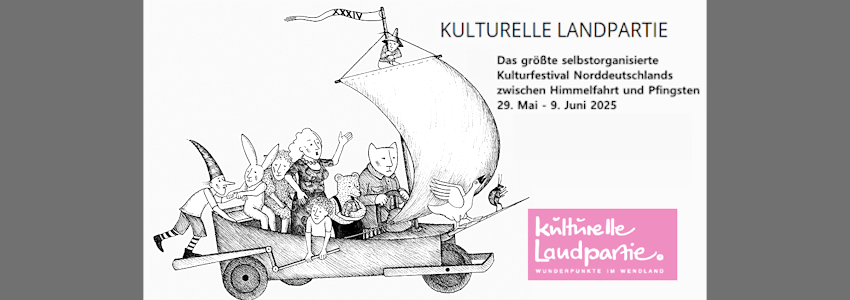 Kulturelle Landpartie 2025. Grafik: KLP.
