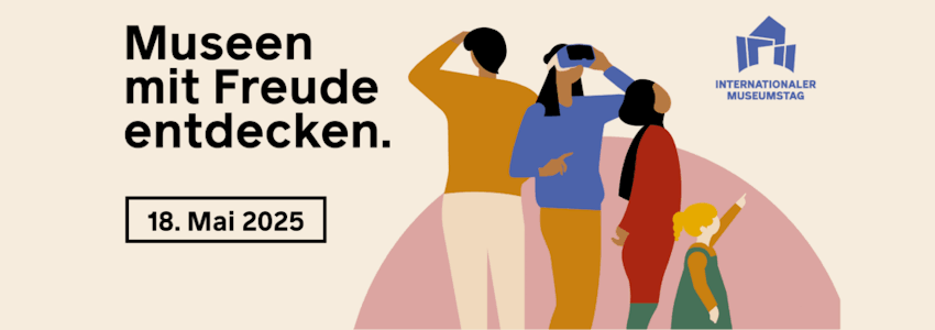 Museumstag, 18. Mai 2025. Grafik: Deutscher Museumsbund e. V.
