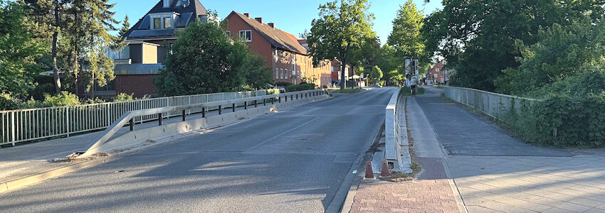 OHE-Brücke an der Soltauer Straße. Foto: Hansestadt Lüneburg.
