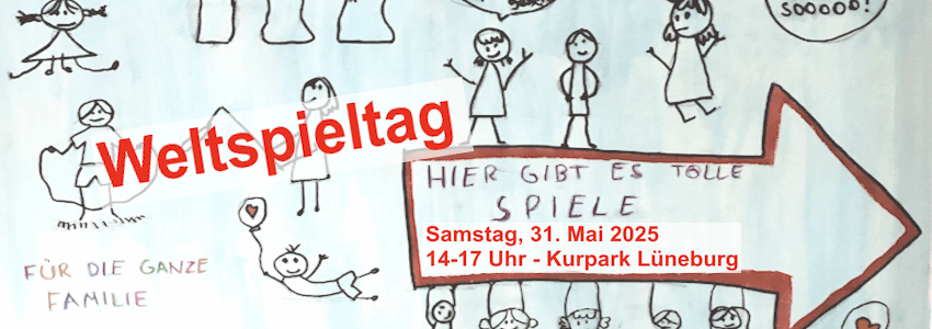 Weltspieltag, 31.05.2025. Kinderzeichnung. terre des hommes und Kinderschutzbund Lüneburg.