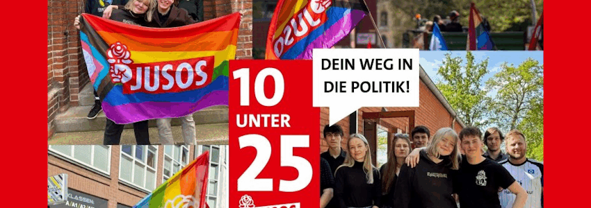 "10 unter 25". Foto/Grafik SPD Lüneburg.