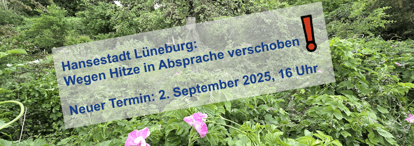 Verschiebung wegen Hitze. Foto/Grafik: Lüne-Blog.