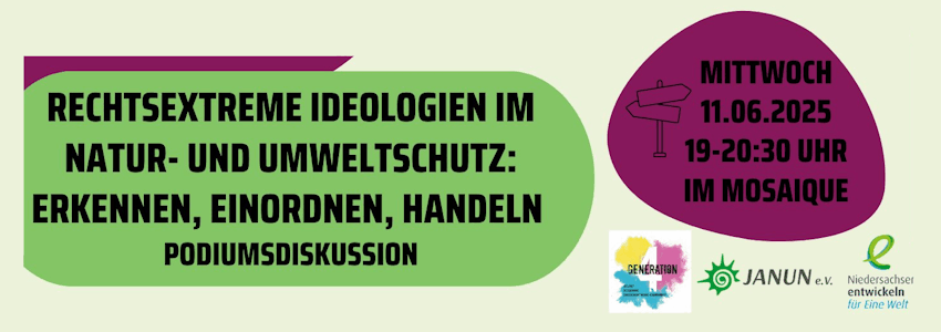 Info-Abend Rechtsextreme Ideologien. JANUN e.V., Sharepic.