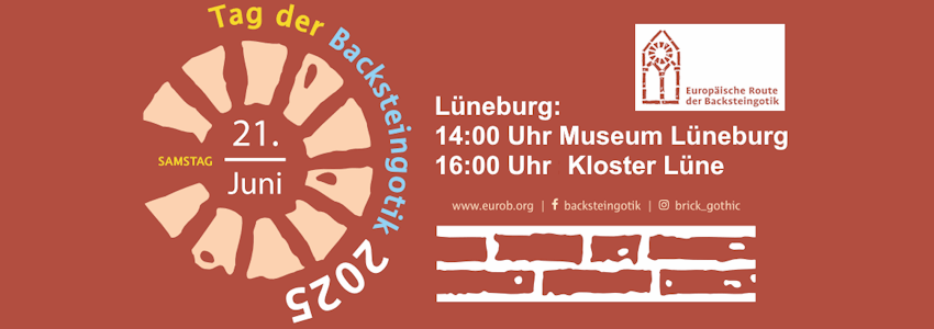 Tag der Backsteingotik in Lüneburg. Grafik: Hansestadt Lüneburg - Flyer (angepasst).