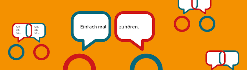 Banner dialogo Lüneburg: Einfach mal zuhören.