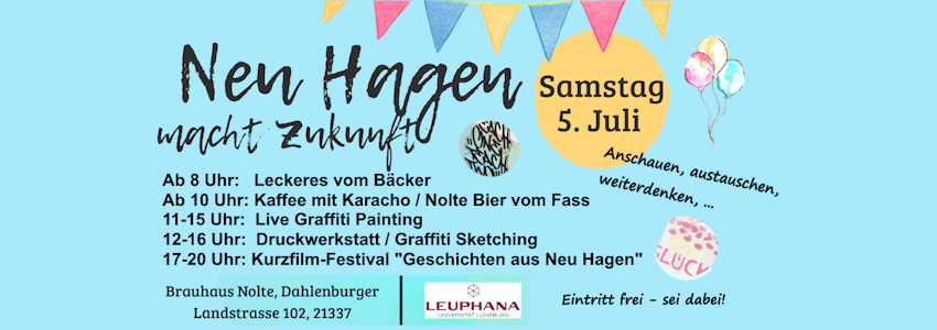 Aktionstag Neu Hagen am 5. Juli 2025. Grafik: Flyer (angepasst).