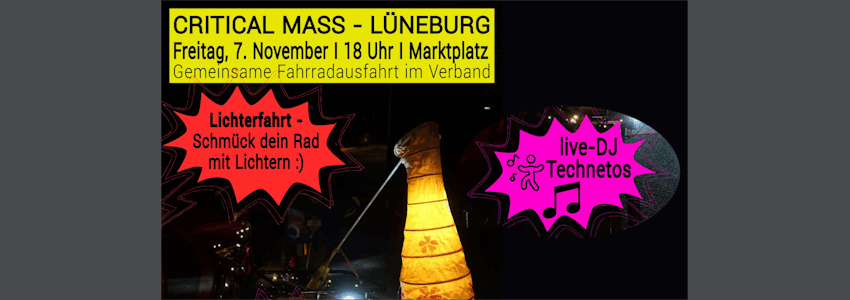 Critical Mass am 07.11.2025. Grafik: Sharepic (angepasst).