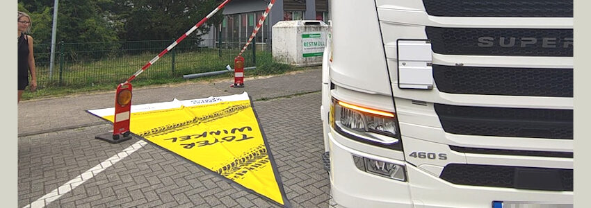 Toter Winkel. Foto: Polizeinspektion Rotenburg.