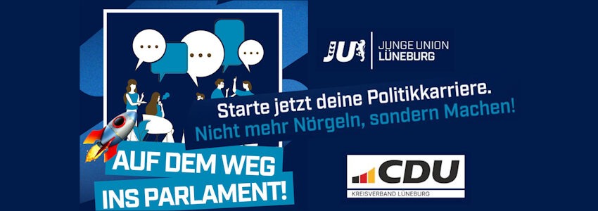 CDU Lüneburg: Kommunalwahlschmiiede 2025. Grafik: Sharepic (angepasst).