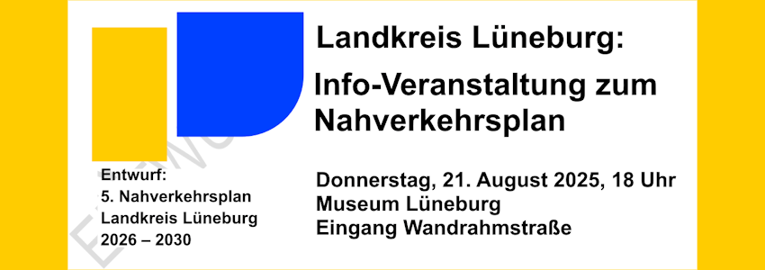Landkreis Lüneburg: Info-Veranstaltung zum Nahverkehrsplan 2026-2030.