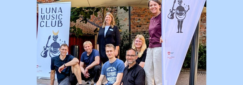 Foto: Hansestadt Lüneburg. Orgateam des Luna Music Club am 20. August 2025.