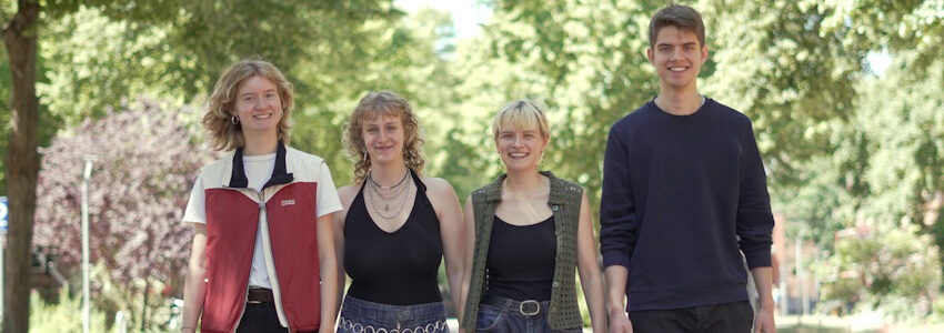 AStA der Universität Lüneburg: Das neue Sprecher*innenteam. Foto: AStA Universität Lüneburg.