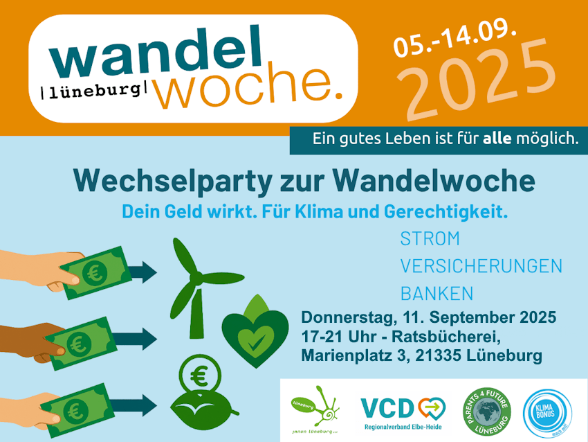Wandelwoche 2025: Wechselparty am 11.09.2025.