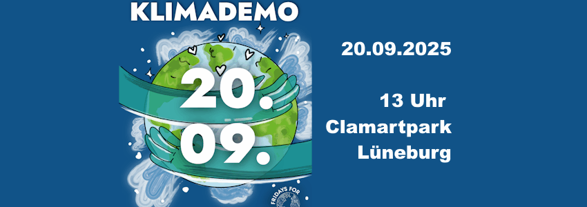 Klimademo am 20.09.2025. Grafik: Sharepic Fridays for Future.