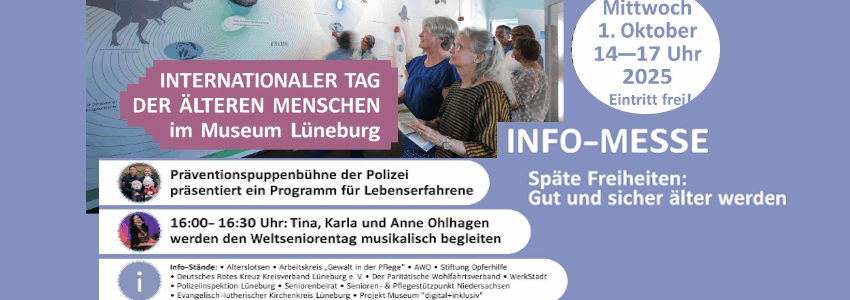 Grafik: Plakat KPR (angepasst). Info-Messe zum Weltseniorentag am 1. Oktober 2025.