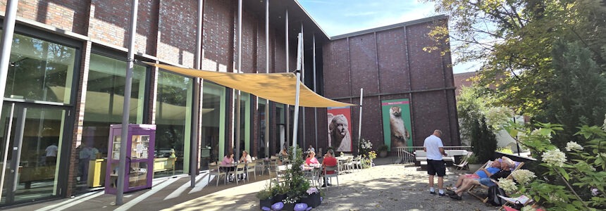 Museum Lüneburg: Terrasse zur Ilmenau. Foto: Lüne-Blog.