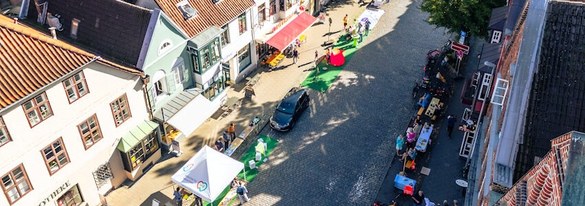 Parking Day in der Bardowicker Straße, 19.09.2025. Foto: Malte Hübner.