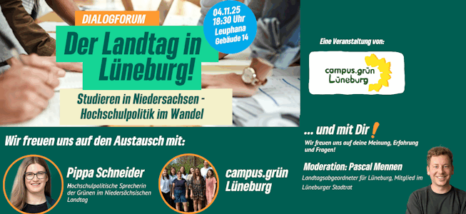 Dialogforum "Studieren in Niedersachsen" am 04.11.2025. Grafik: Sharepic (angepasst).