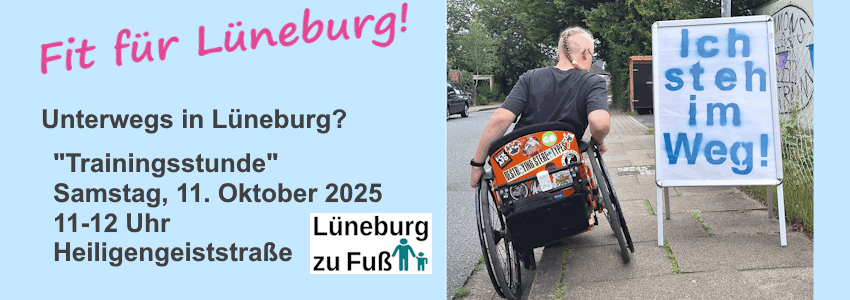 AG Lüneburg zu Fuß: Einladung zur Trainingsstunde am 11.10.2025. Foto: M. Ihnen.