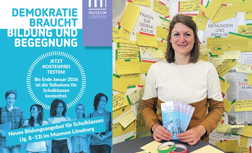 Foto: Museumsstiftung Lüneburg. Henrike Schürmann, Bildungswissenschaftlerin und Mitarbeiterin für Museumspädagogik im Museum Lüneburg freut sich darauf, das neue Angebot mit Schulklassen zu erproben.