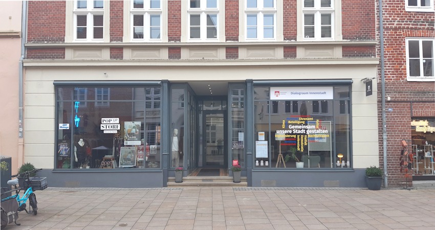 Foto: Lüne-Blog. Dialograum Innenstadt, Grapengießerstraße, Lüneburg.