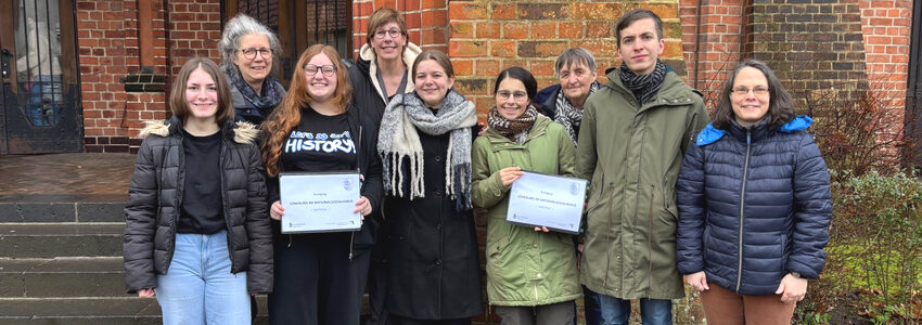 Schüler-Guides der Wilhelm-Raabe-Schule Lüneburg, Januar 2025. Foto: Leander Kessler.