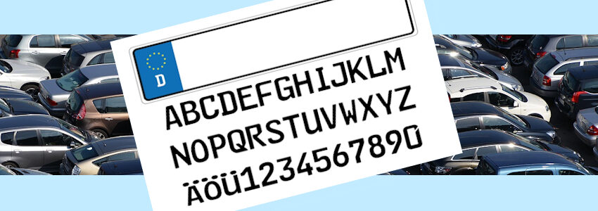 Michael Schwarzenberger, Pixabay. Grafik mit Autokennzeichen und Buchstaben.
