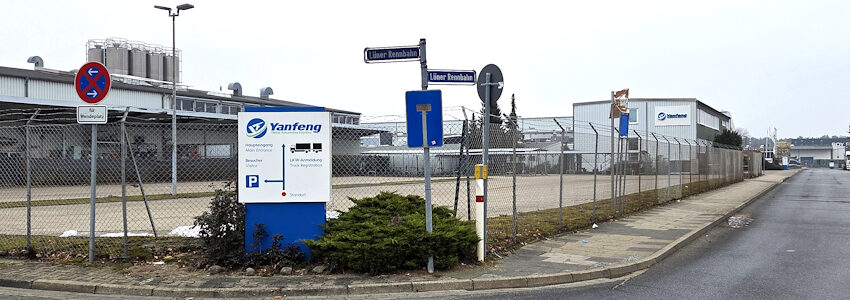 Foto: Lüne-Blog. Firmensitz von Yanfeng in Lüneburg, Lüner Rennbahn.