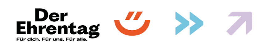 Grafik: DSEE. Der Ehrentag ist der deutschlandweite Mitmachtag zum Geburtstag des 
Grundgesetzes am 23. Mai, der in diesem Jahr erstmals begangen wird.