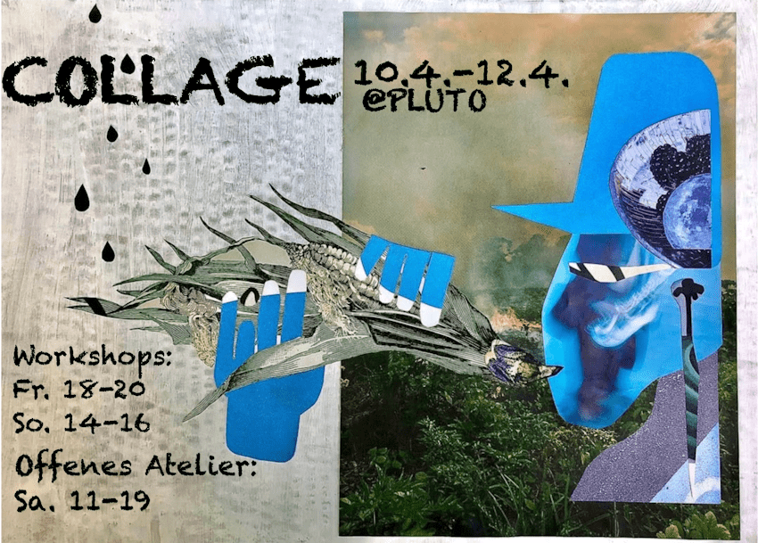 Grafik: Plakat, Valentin Blum. Workshop-Wochenende 10.-12. April 2026.