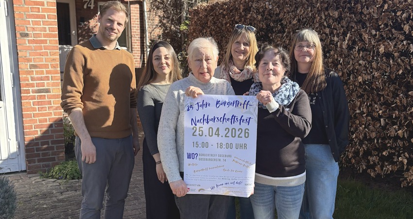 Foto: Hansestadt Lüneburg. Die Kita Regenbogen, der Bürgertreff Goseburg und das Stadtteilmanagement laden ein zum Nachbarschaftsfest am 25. April 2026.
