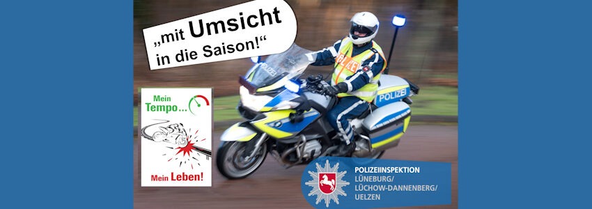 Foto: Polizeiinspektion Lüneburg/ Lüchow-Dannenberg/ Uelzen. Start in die Motoradsaison.