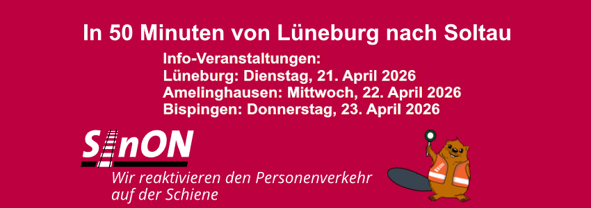 Grafik: Logo SinON. Ergänzt: Daten der Info-Veranstaltungen.