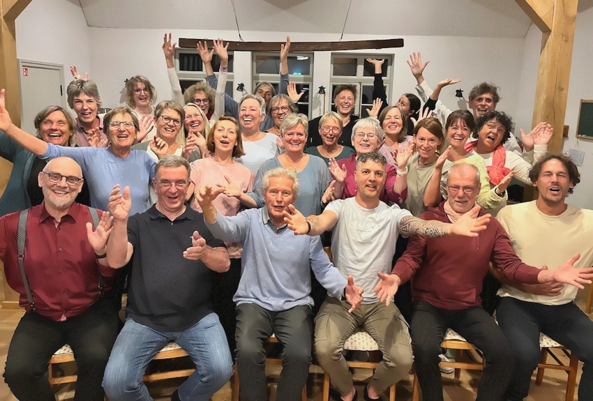 Foto: Hofleben Lemgrabe. Bringen auf jeden Fall gute Laune mit: Der Hofchor.