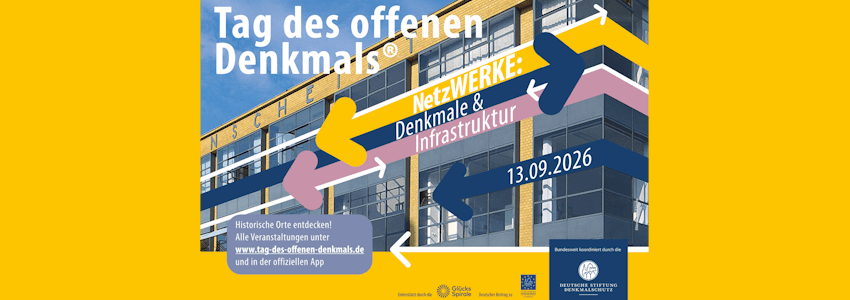 Grafik: Deutsche Stiftung Denkmalschutz. Tag des offenen Denkmals 2026.