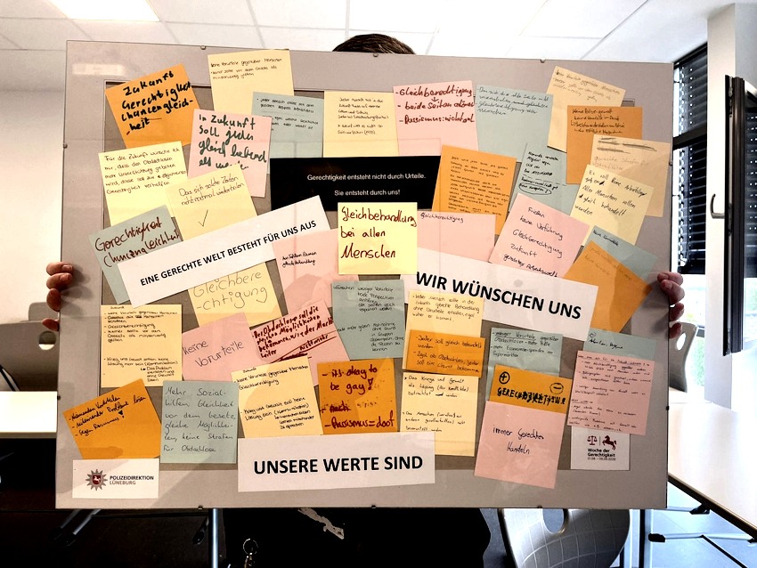 Polizeidirektion Lüneburg in der Schule: Recht, Verantwortung und Demokratie – Gerechtigkeits-Werkstatt